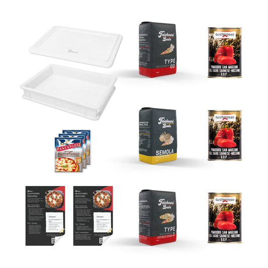 Teichners Pizza Starterset inkl. Semola di Grano Duro (ital. Hartweizengrieß)